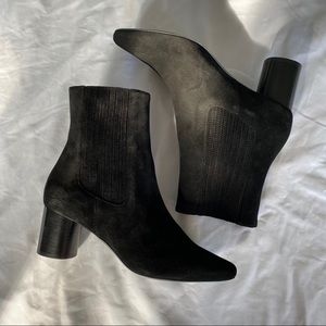 Sandro Black Suede Booties
